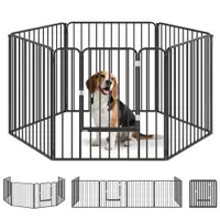 PawHut Tarc de Joaca Rezistent pentru Caini din 6 Panouri pentru Animale de Companie Interior Exterior | Aosom Romania