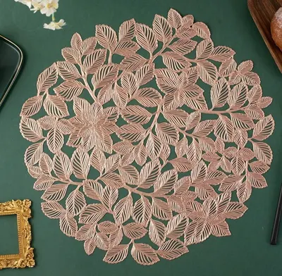 Covoraș de hrănire Morello - Rose Gold Flower, 38 cm