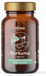 Efime Kurkuma și piper negru, 60 capsule, EkaMedica