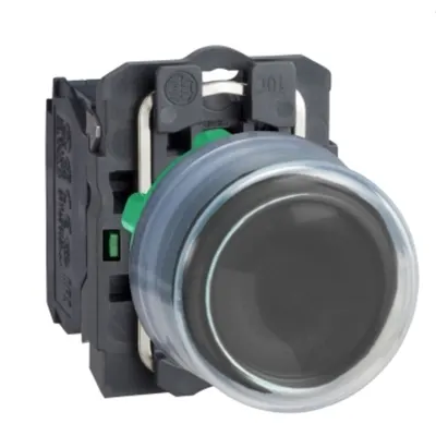 Buton Cap Aparent Negru Ø22 cu Revenire, 1Nd, Nemarcat