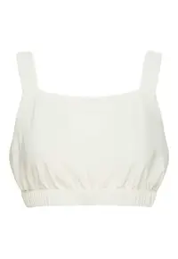 Top de baie/plaja Soley Alb crem - Alb