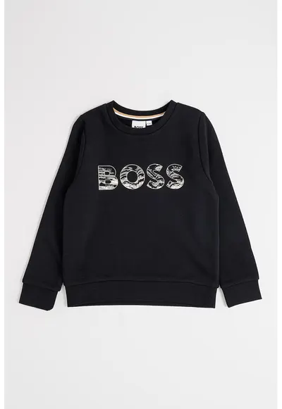 Bluza de trening cu imprimeu logo - Negru/Bej