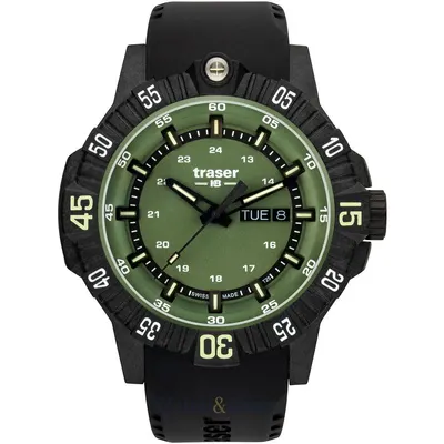 Ceas Traser Traser H3 110727 P99 Q Tactical Green 46mm 20ATM