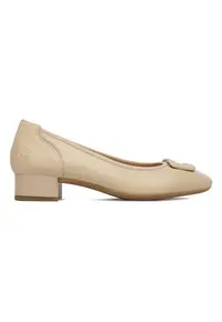 Pantofi dama - piele naturala - bej -