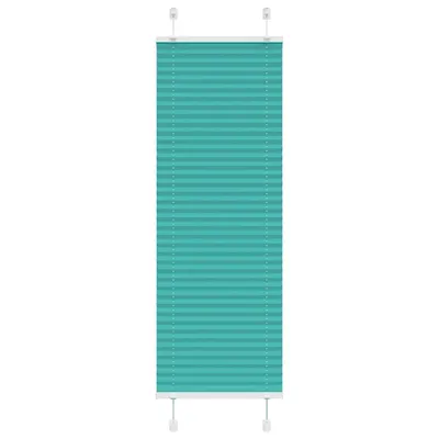 vidaXL Jaluzea plisată verde petrol 45x150 cm Lățime țesătură 44,4 cm