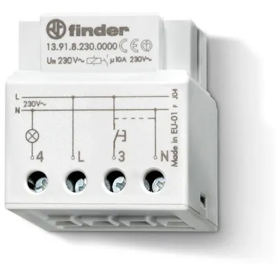 Releu pas cu pas, electronic, montare in doza, 1ND, 10A Finder 13.91.8.230.0000