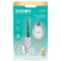 Set ingrijire unghii bebe cu forfecuta si unghiera Baboo Albastru 0 luni+