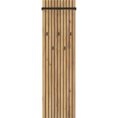 Cuier de perete în culoare naturală cu aspect de lemn de stejar 46 cm Libbiano – Germania