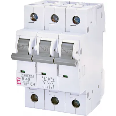 ETIMAT 6 Intrerupatoare automate miniatura 6kA ETIMAT 6 3p B40