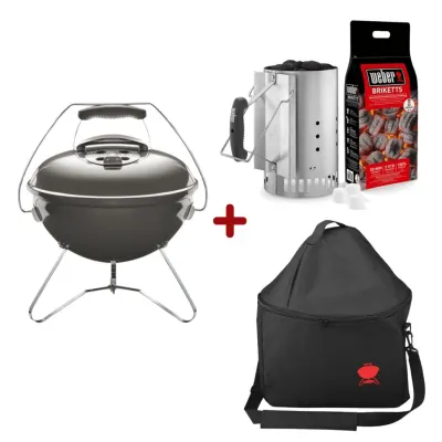 Pro Pack Weber - Gratar carbuni Smokey Joe Premium - Gri