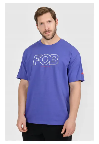 Tricou barbati bumbac superior - mov