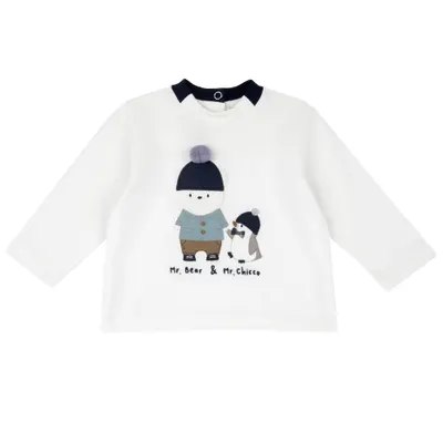 Bluza copii Chicco, alb, 02859-65MFCO