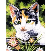 Pictura pe Numere Pisoi, 7 Culori, 22 x 30 cm