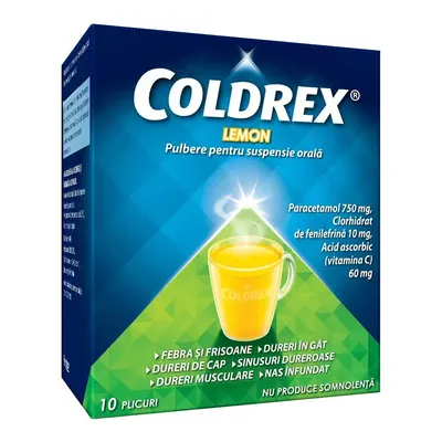 Coldrex Lemon, Perrigo | 10 plicuri