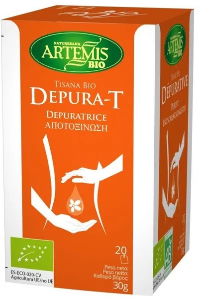 Ceai bio purificator din plante, 20 plicuri filtrante, Artemis Bio