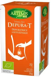 Ceai bio purificator din plante, 20 plicuri filtrante, Artemis Bio