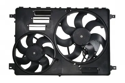 Ventilator radiator (cu carcasa, dublu) potrivit VOLVO S60 II, S80 II, V60 I, V60 II, V70 II, V70 III, V70 III KOMBI, XC60 I, XC60 II, XC70 II 2.0-4.4 05.05-12.21