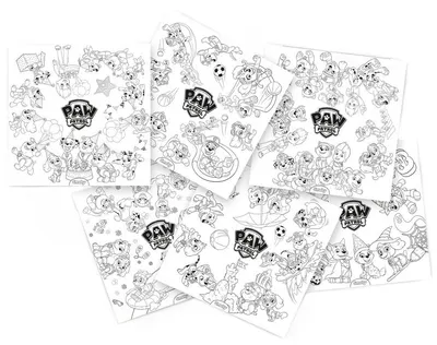 Set foi de colorat Smoby - Paw Patrol, 10 buc