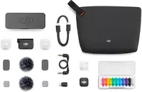 Microfon DJI - Mic Mini 2, 2 TX + 1 RX + Charging Case, negru