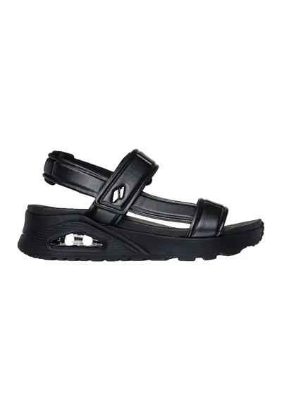 Sandale de piele ecologica Uno Basically Pretty - Negru