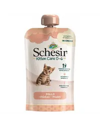 Hrană pisoi 0-6 luni cu pui SCHESIR Kitten Care pastă cremoasă 150 g