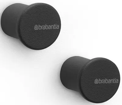 Set de 2 agățători pentru prosop Brabantia - MindSet, Mineral Infinite Grey