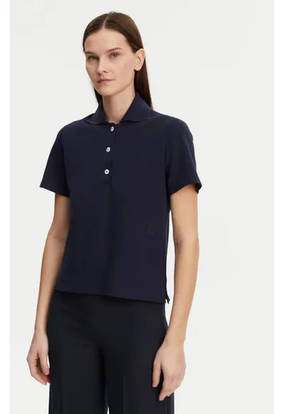 Tricou dama - 304883200 - Bumbac organic - Albastru - Albastru