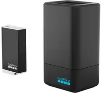 Încărcător GoPro - Dual + baterie Enduro pentru GoPro Max, negru