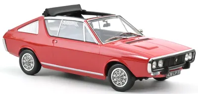 Model de colecție NOREV Modern: Mașini - Renault 17 Gordini Decouvrable (1975) (Red)