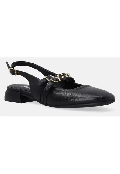 Balerini slingback din piele.