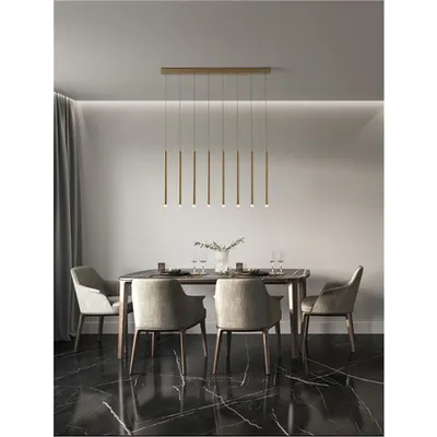 Lampa suspendata TRIMLE Brushed Auriu Aluminiu & Acrylic LED 21W 230V 1581Lm 3000K IP20