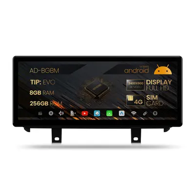 Navigatie BMW X5 F15 X6 F16 (2017-2019), Varianta EVO, Android 13, BM-Octacore 8GB RAM + 256GB ROM, 12.3 Inch - AD-BGBM12008EV+AD-BGRKITBM010