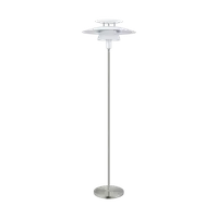 Lampa pardoseala BRENDA alb, satin nickel 220-240V,50/60Hz
