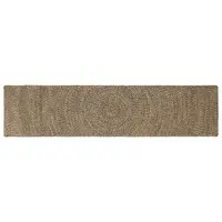 vidaXL Covor de zonă Natural și Negru 60 x 300 cm Iută