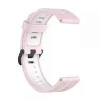 Curea Techsuit W002 pentru Samsung Galaxy Watch / Huawei Watch Series, 20mm, Roz