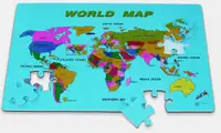 Covoras puzzle de joaca din spuma 54 piese 60x90 cm