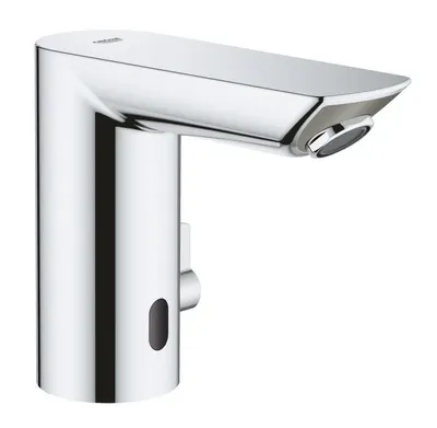 Baterie lavoar cu senzor infrarosu Grohe Bau Cosmopolitan E 36451000, 3/8, baterie, 7 programe, dezinfectie, crom, Argintiu