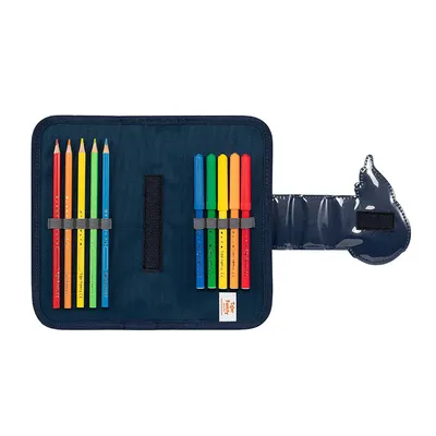 Penar tip etui, 2 fermoare, Fun Time 2 in 1, Herlitz Football World