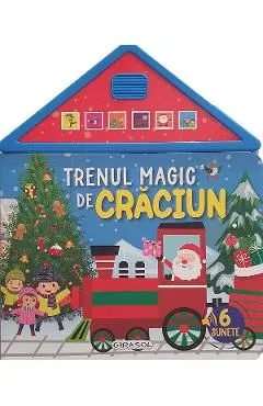 Carte cu sunete: Trenul magic de Craciun