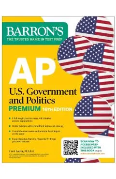 AP U.S. Government and Politics Premium, Sixteenth Edition: Prep Book with 6 Practice Tests + Comprehensive Review + Online Practice (2026)