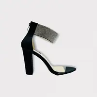 Sandale cu toc gross - Rhine Black