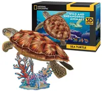 3D Puzzle Cubic Fun din 31 piese- Țestoasă de mare