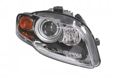 Far dreapta (D1S H7, reglaj electric, cu motoras, do 10.2006, fundal galben) AUDI A4 2004-2008