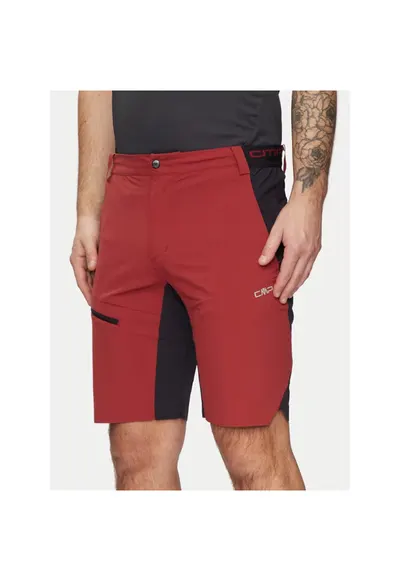 Pantaloni scurti sport barbati - 442309 - Maro - Poliester