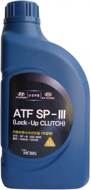 Ulei transmisie automata cu 4 5 trepte HYUNDAI ATF SP-III 04500-00100 80W, volum 1 litru, sintetic 1L