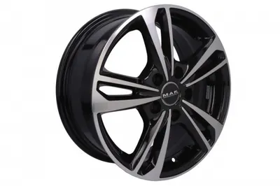 Janta aluminiu 6,5x16, 5x114,3, 76, ET: 50; cu emblema, Black Mirror