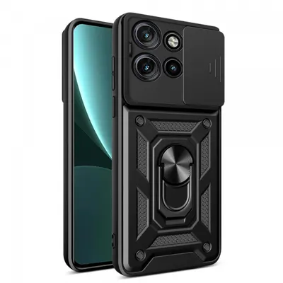 Husa pentru Motorola Edge 50 Neo, Techsuit, CamShield, Neagra