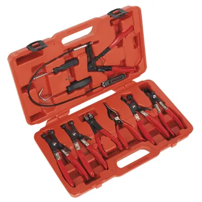 Set clesti pentru colierele furtunelor pentru instalatia de racire, Sealey 9 piese