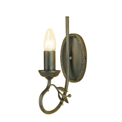 Aplica Olivia 1 Light Wall Light – Black/Gold