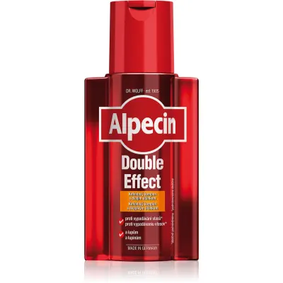 Alpecin Double Effect sampon pe baza de cofeina pentru barbati impotriva matretii si caderii parului 200 ml